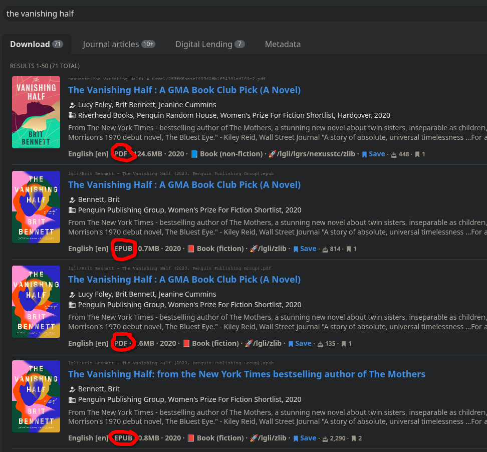 Image of Anna's Archive Search Results